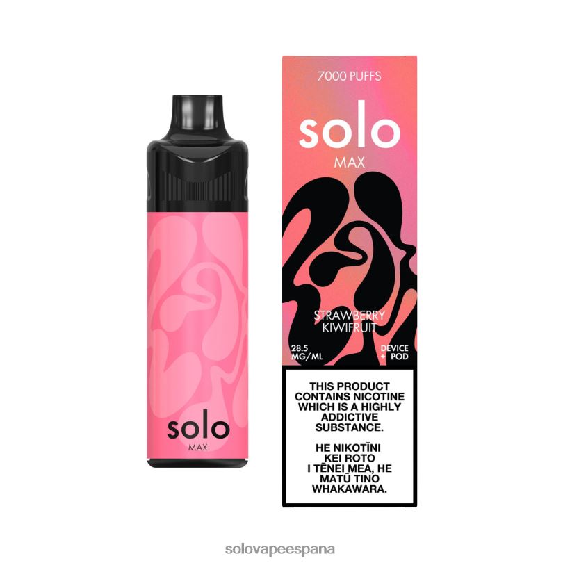 Solo Vape Disposable - Solo MAX kit de cápsulas kiwi fresa R0L2071
