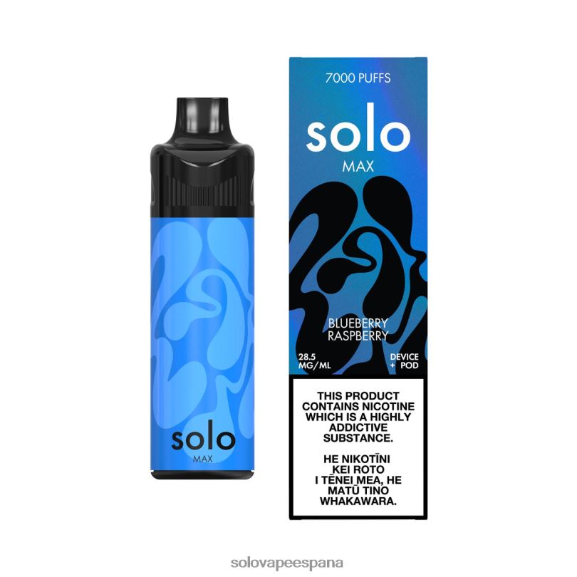 Solo Vape España - Solo MAX kit de cápsulas frambuesa arándano R0L2065