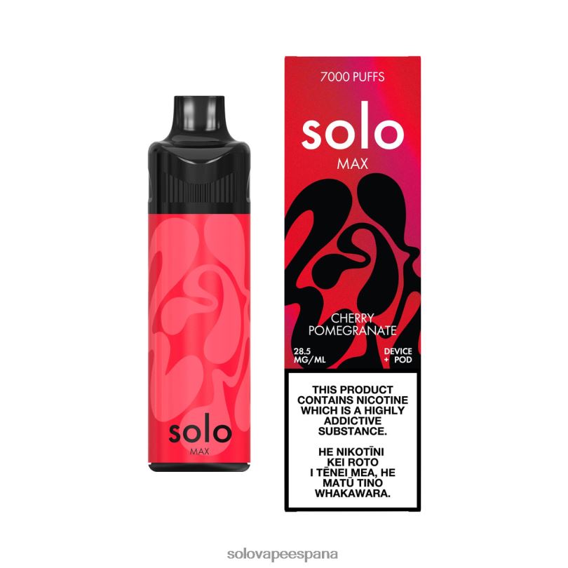 Solo Vape Madrid - Solo MAX kit de cápsulas granada cereza R0L2066
