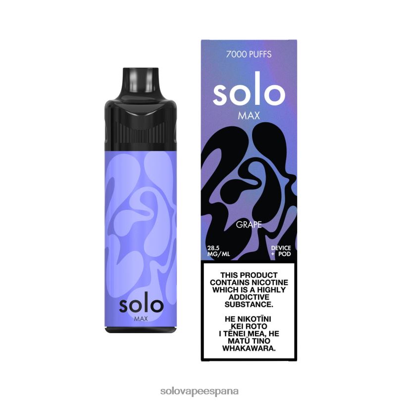 Solo Vape Preço - Solo MAX kit de cápsulas uva R0L2067