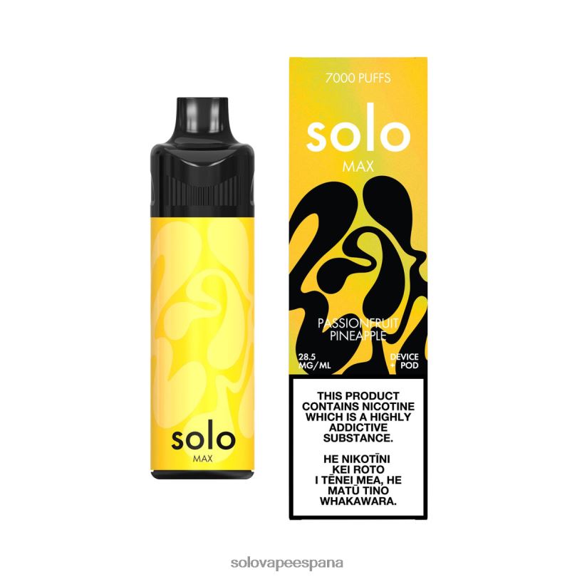Vape Solo Sabores - Solo MAX kit de cápsulas piña de maracuyá R0L2069