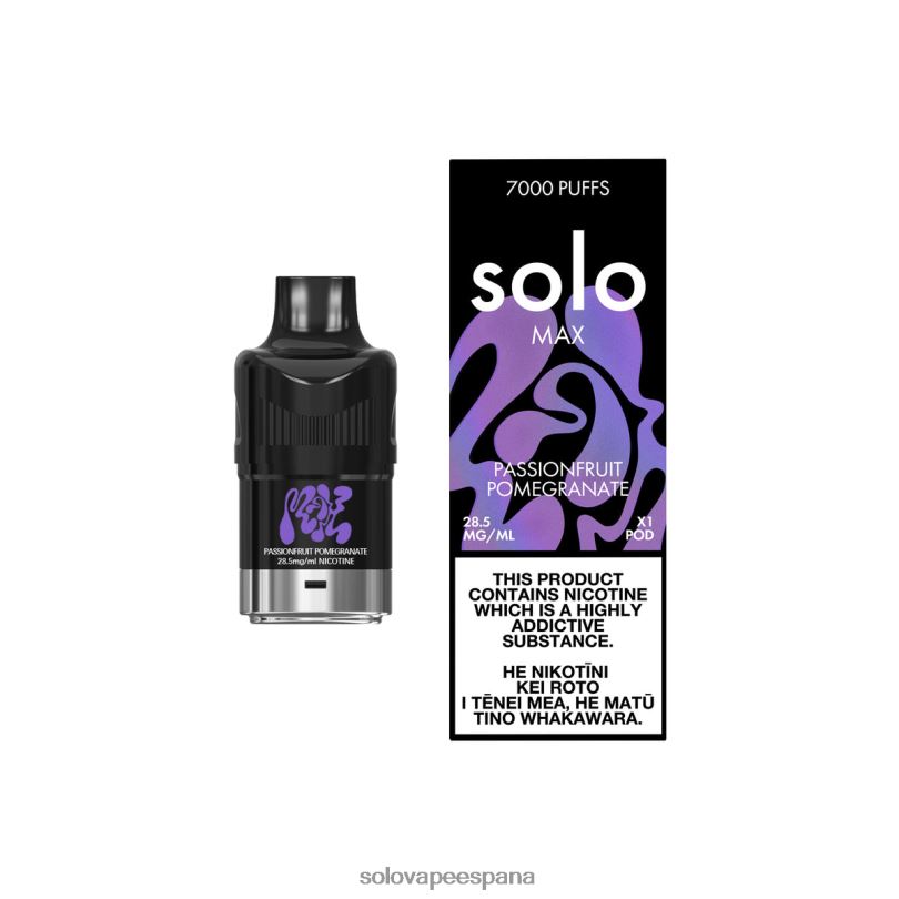 Solo Vape Disposable - Solo MAX vaina granada de maracuyá R0L2089