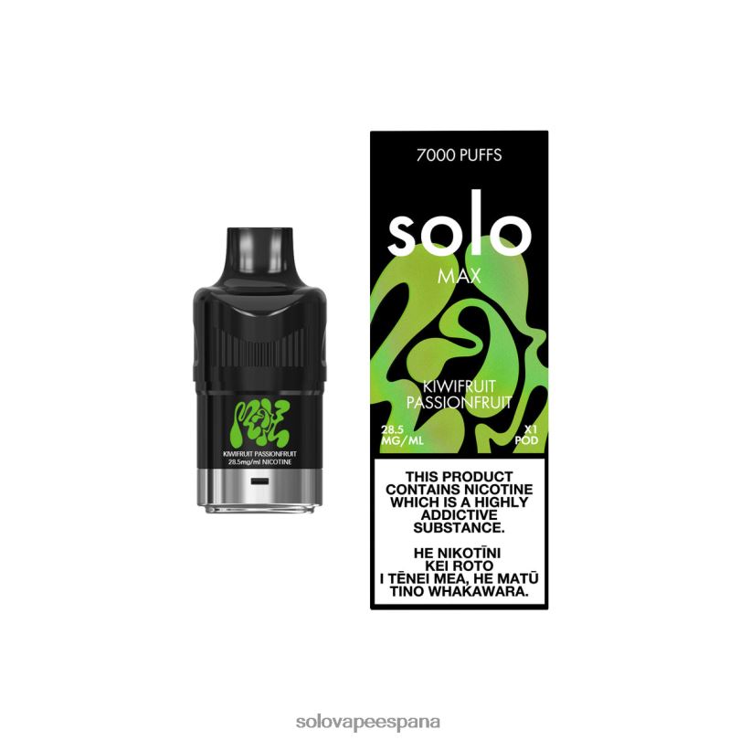 Vape Solo Flavours - Solo MAX vaina kiwi maracuyá R0L2090