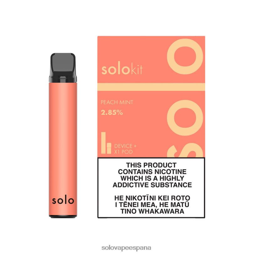 Solo Vape Disposable - Solo kit de cápsulas menta durazno R0L2044