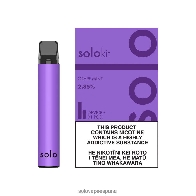 Vape Solo Flavours - Solo kit de cápsulas menta de uva R0L2045