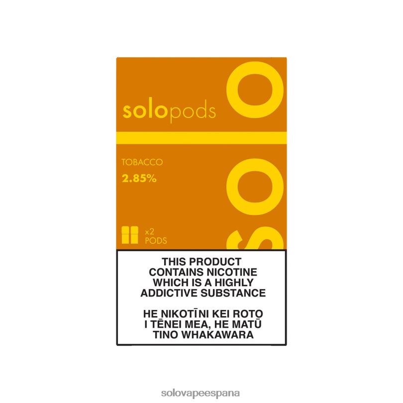 Pods Vape Solo - Solo paquete de 2 cápsulas de repuesto tabaco R0L2050