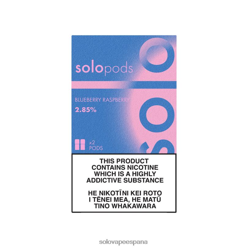 Solo Vape Disposable - Solo paquete de 2 cápsulas de repuesto frambuesa arándano R0L2053