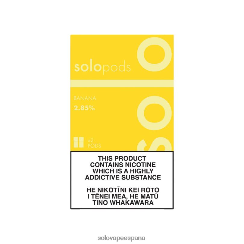 Solo Vape Review - Solo paquete de 2 cápsulas de repuesto banana R0L2064