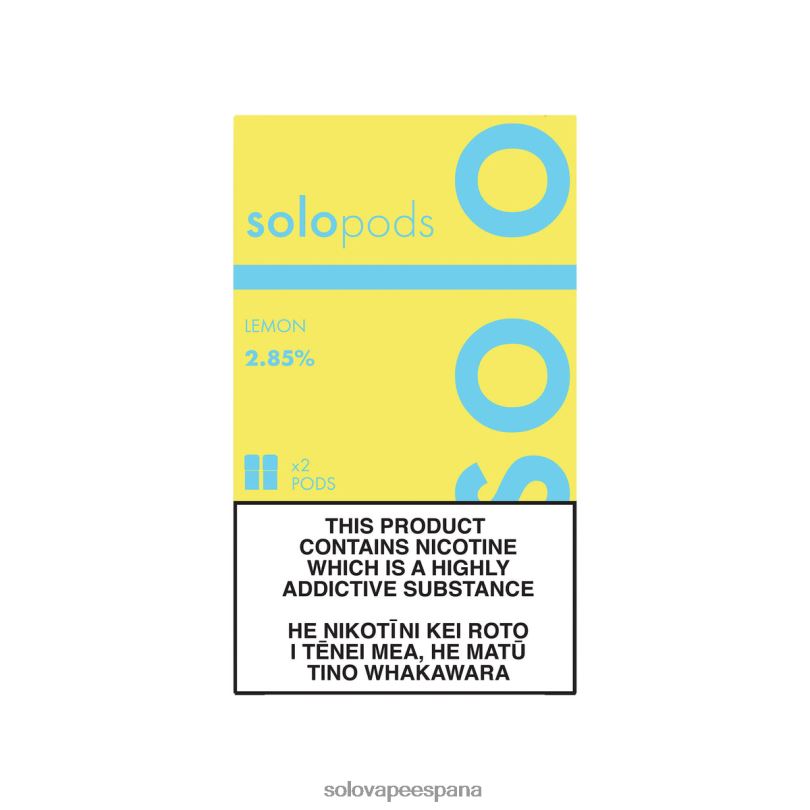 Solo Vape Review - Solo paquete de 2 cápsulas de repuesto limón R0L2055