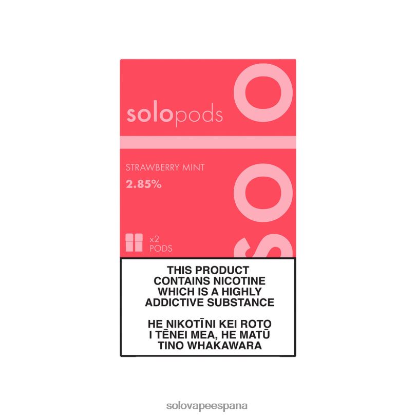 Vape Solo Sabores - Solo paquete de 2 cápsulas de repuesto menta fresa R0L2060