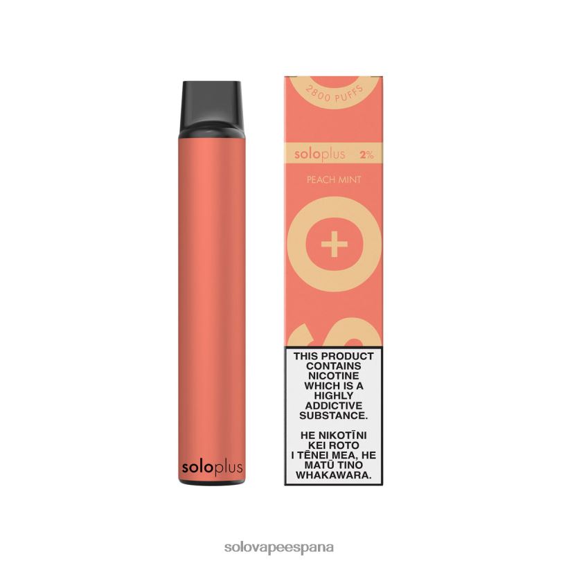 Pods Vape Solo - Solo Plus vaporizador desechable menta durazno R0L2023