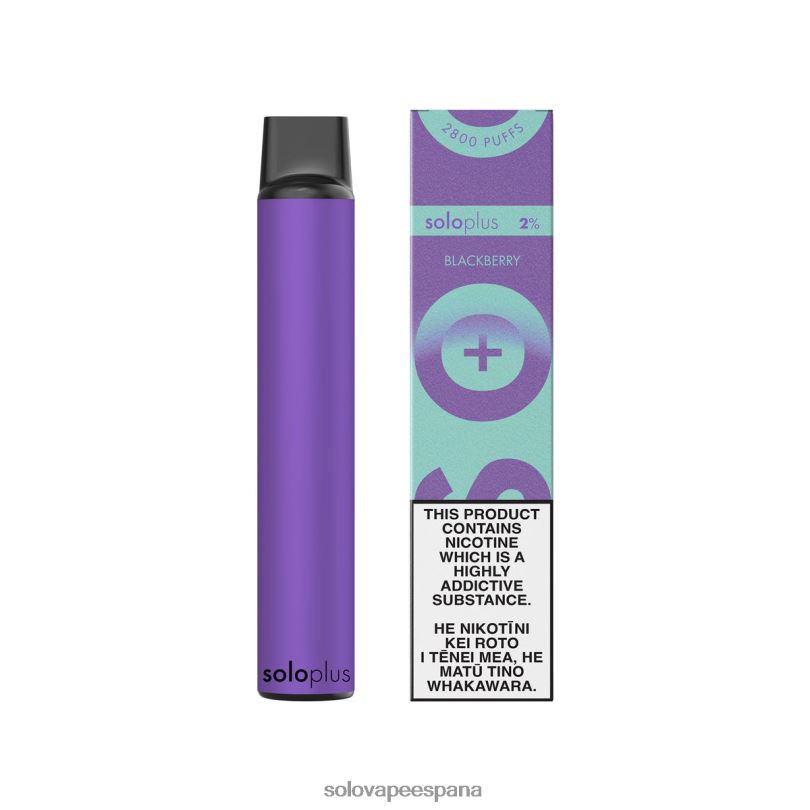 Solo Vape España - Solo Plus colección paraíso vape desechable zarzamora R0L2038