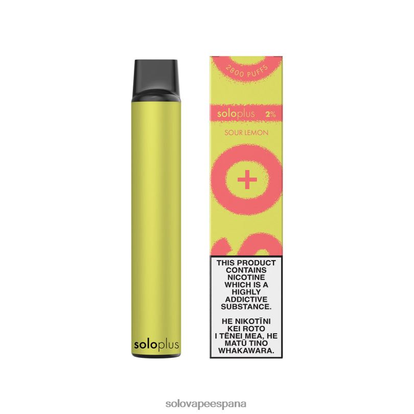 Vape Solo Flavours - Solo Plus vaporizador desechable limón agrio R0L2036