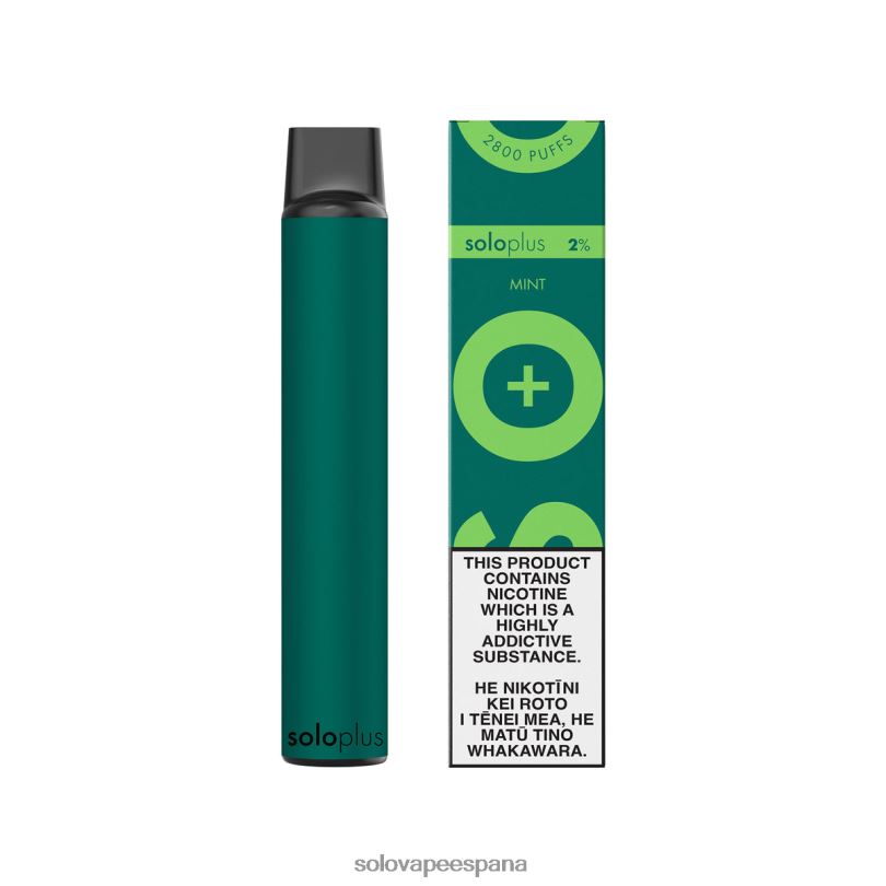 Vape Solo Sabores - Solo Plus vaporizador desechable menta R0L2033