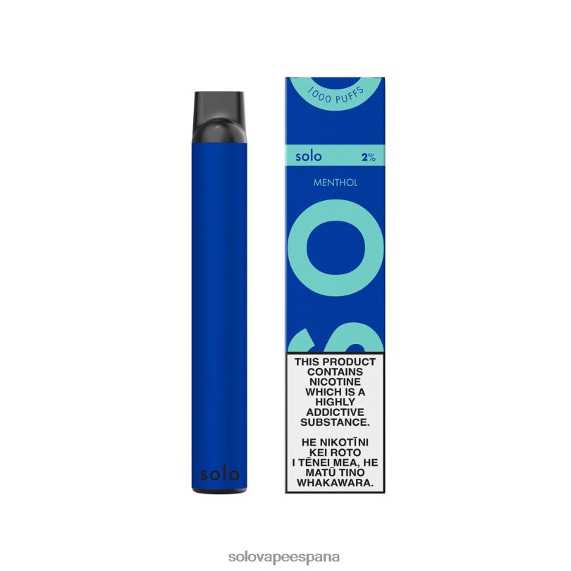 Solo Vape Disposable - Solo vaporizador desechable mentol R0L208