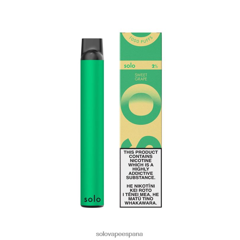 Solo Vape España - Solo colección paraíso vape desechable uva dulce R0L2020