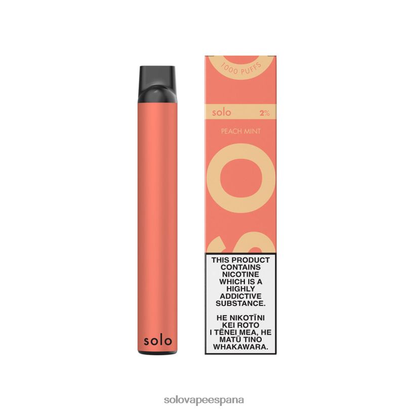 Vape Solo Sabores - Solo vaporizador desechable menta durazno R0L206